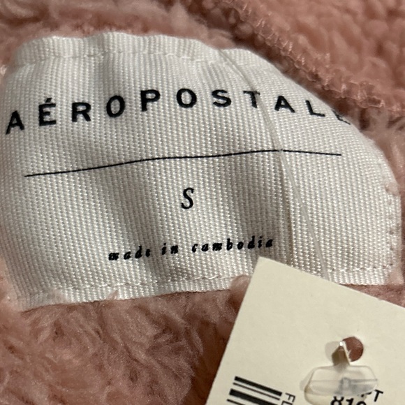 Aeropostle Sherpa Fleece Oversized Full-Zip Hoodie - Picture 12 of 15